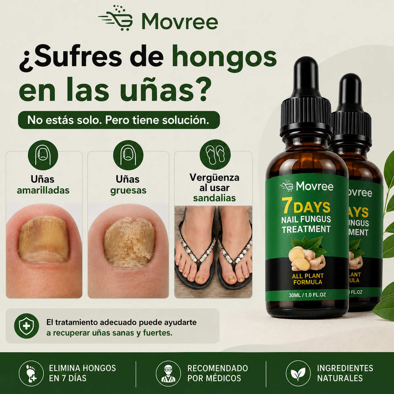 TRATAMIENTO ANTI HONGOS 7 DÍAS 100% NATURAL