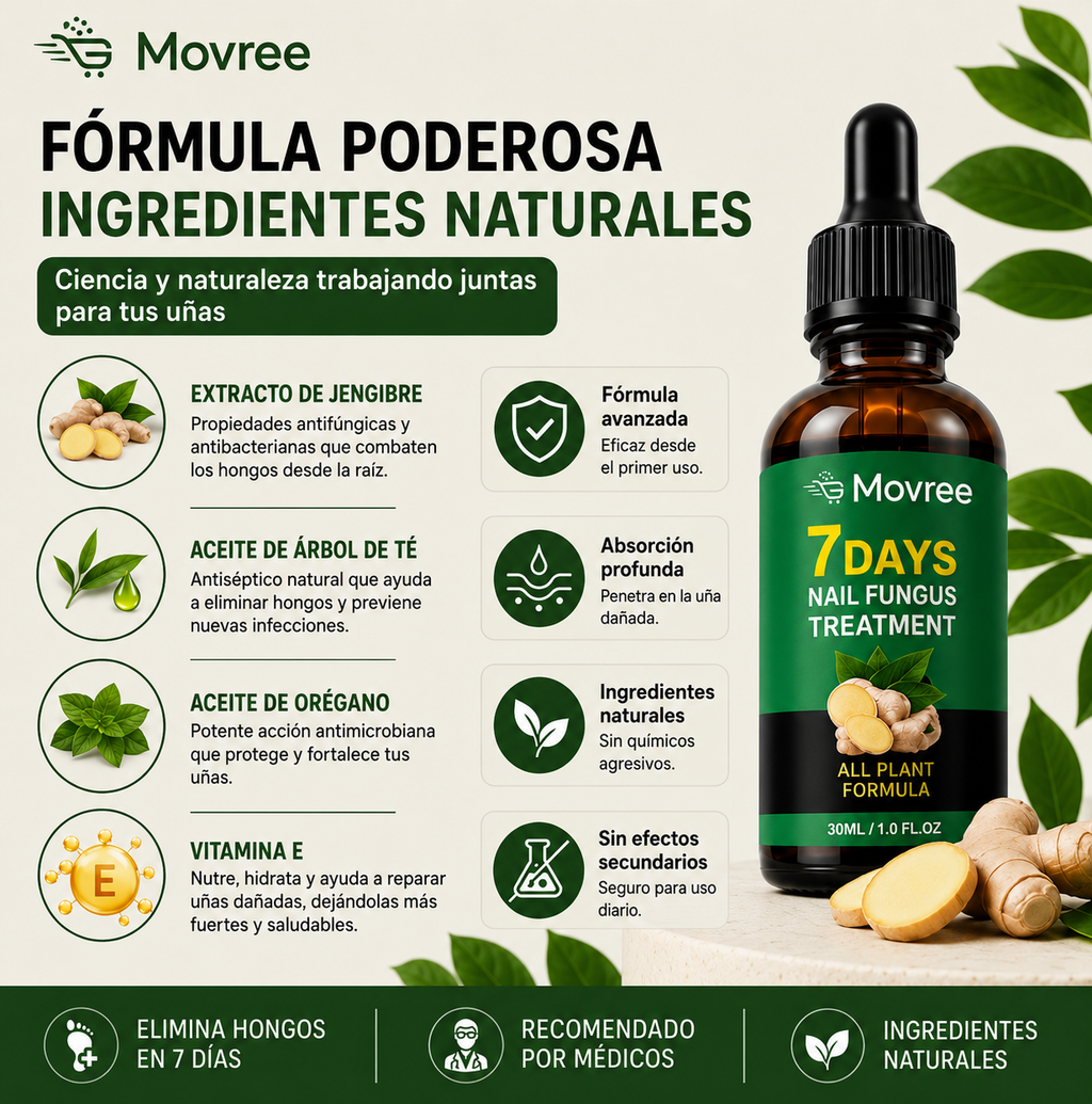 TRATAMIENTO ANTI HONGOS 7 DÍAS 100% NATURAL