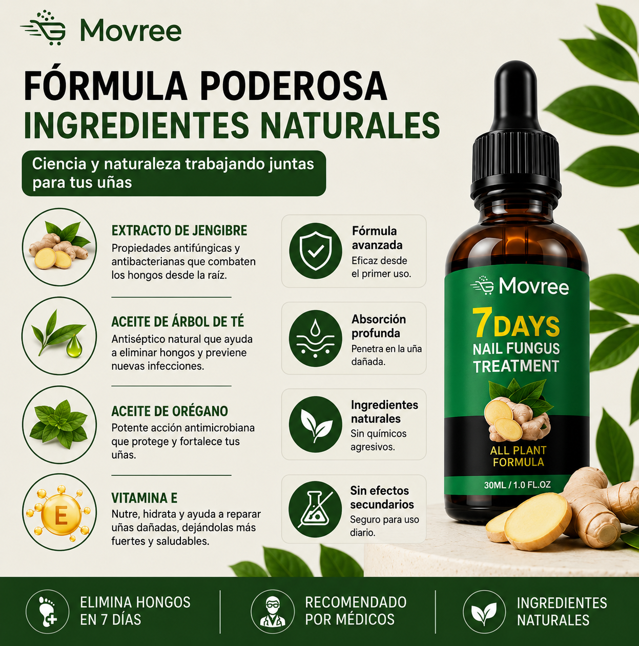 TRATAMIENTO ANTI HONGOS 7 DÍAS 100% NATURAL
