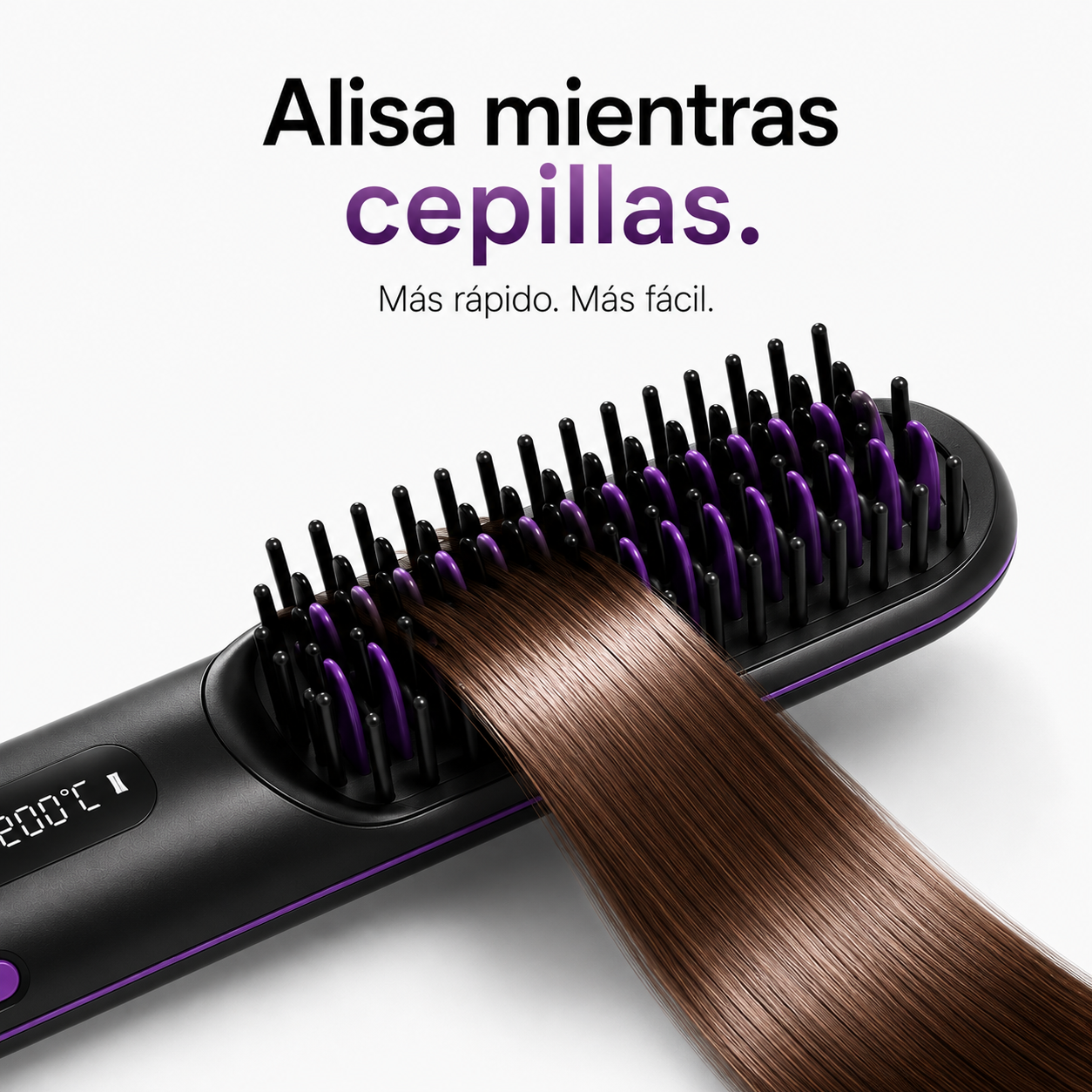 Cepillo alisador de pelo inalámbrico
