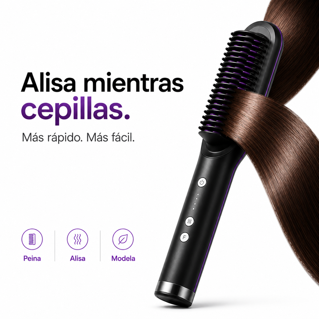 CEPILLO ALISADOR INALÁMBRICO + ENVÍO GRATIS + PAGO AL RECIBIR + REGALO EXCLUSIVO SOLO HOY 🔥